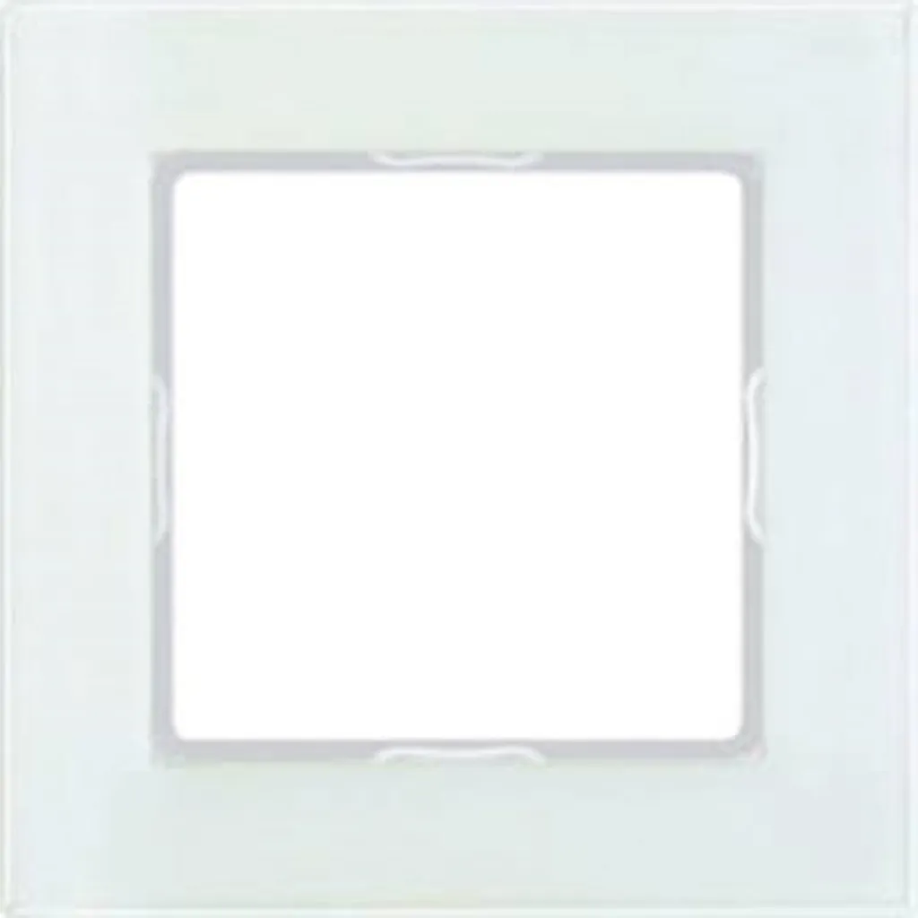 Plaque de finition simple Jung blanc mat AC581GLWMT pour interrupteur
