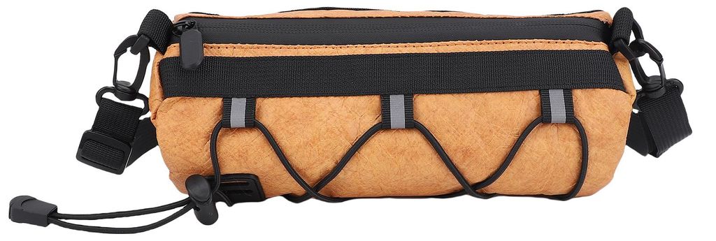 Fahrrad Lenkertasche große Kapazität Fahrradschlauch Tasche Fahrrad vorne Aufbewahrungstasche Radfahren Zubehör braun