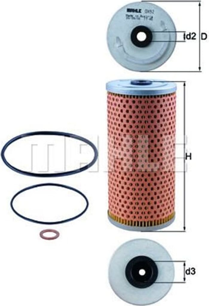 MAHLE ORIGINAL Ölfilter OX 92D
