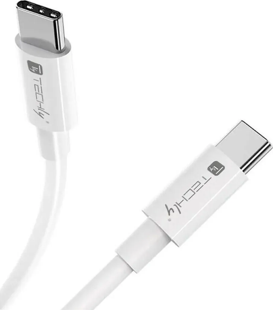 Câble de Charge USB-C vers USB-C 240W Techly 2m Noir Haute Densité