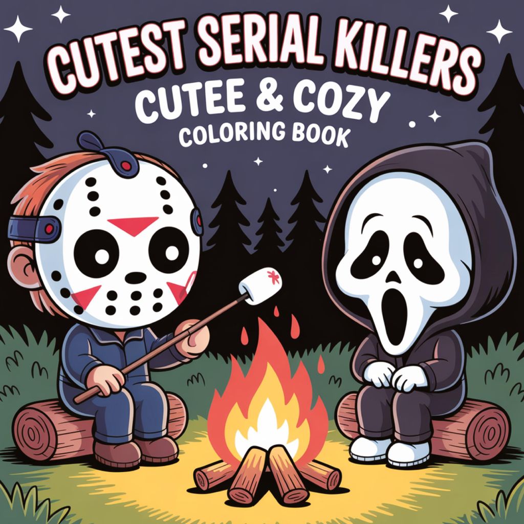 Halloween Cutest Serial Killers Malbuch für Erwachsene Produktbild 