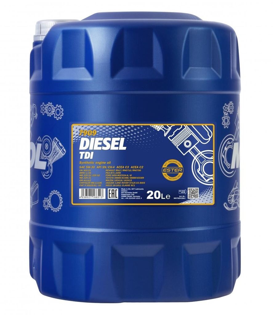 20 Liter MANNOL 5W-30 DIESEL TDI BMW Longlife-04 VW 505 01 Produktbild 
