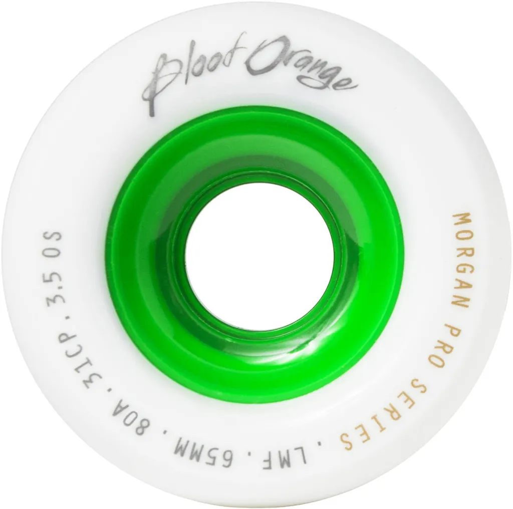 Roues de Skateboard Freeride Morgan Pro Series Blanche et Verte - 2