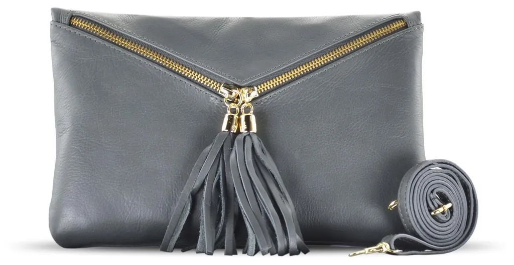 Petite pochette mariage MIA 18 cm Carla Belotti cuir pour cérémonie