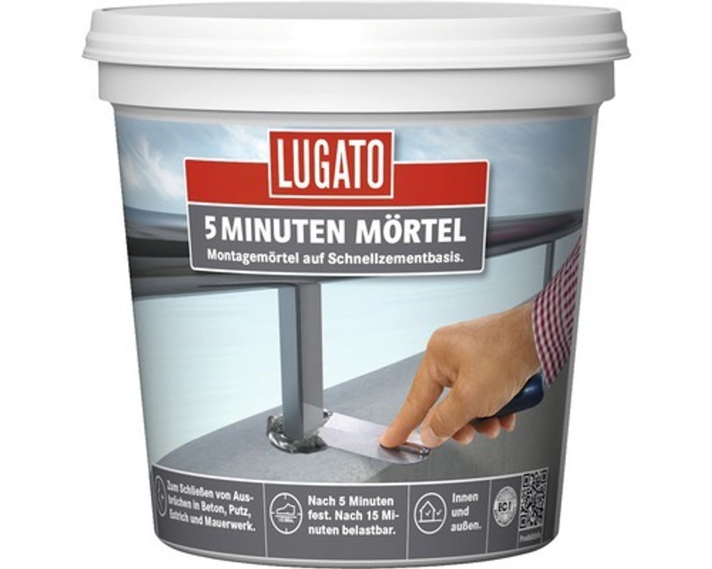Lugato Reparaturmörtel 5 Minuten Mörtel 5 kg Produktbild 