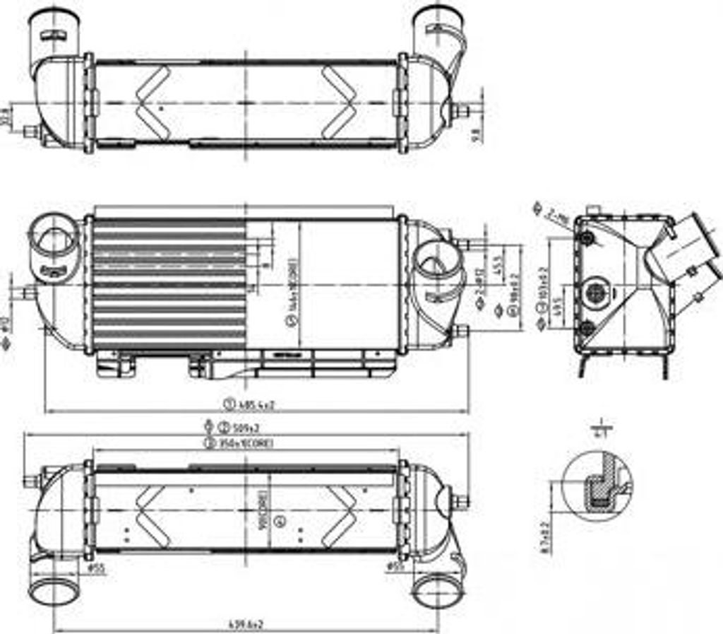 HART 620 327 Turboladerkühler OE 282712F450 kompatibel mit iX35, Sportage