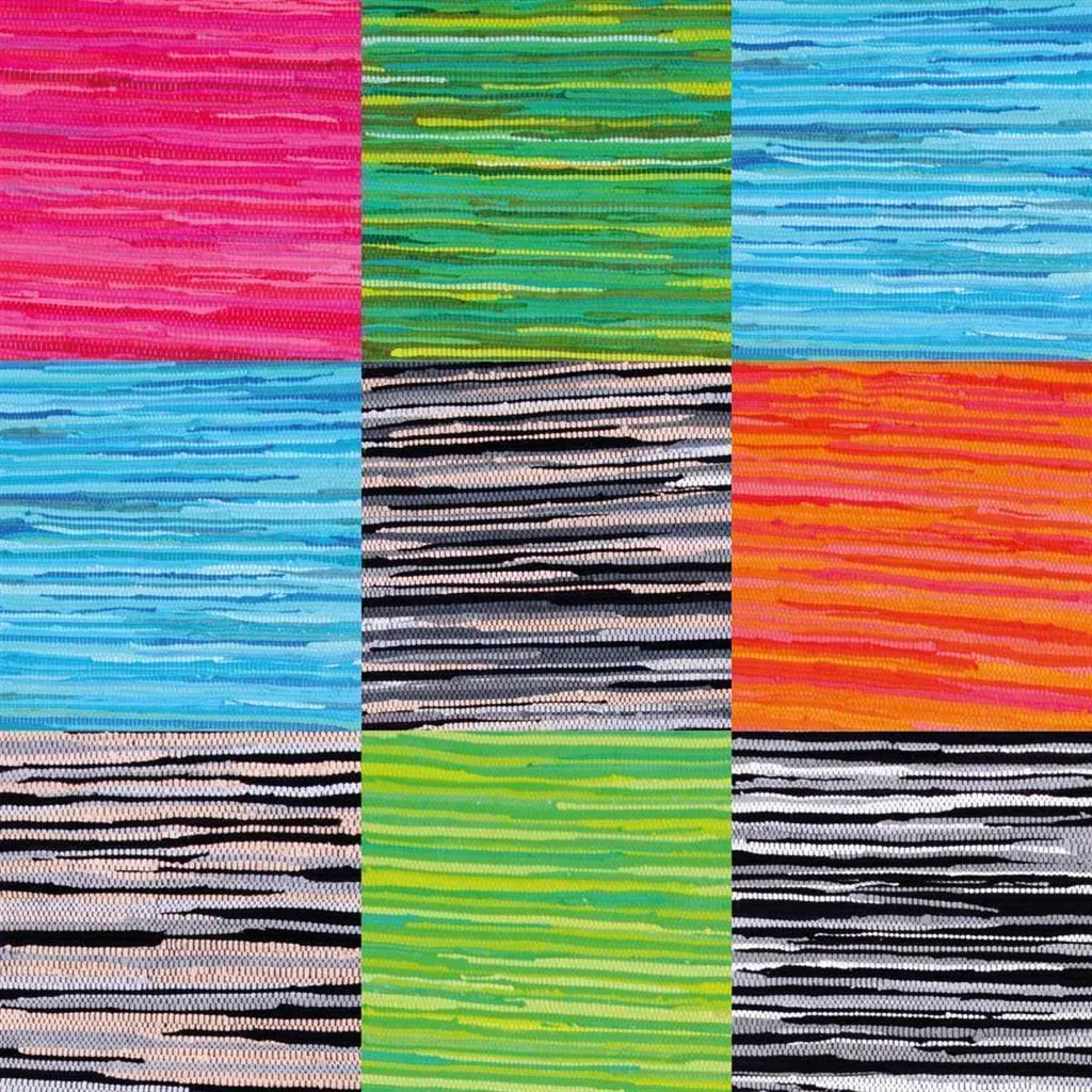 Rénover votre déco avec ce tapis patchwork vert 140x200 - Look moderne