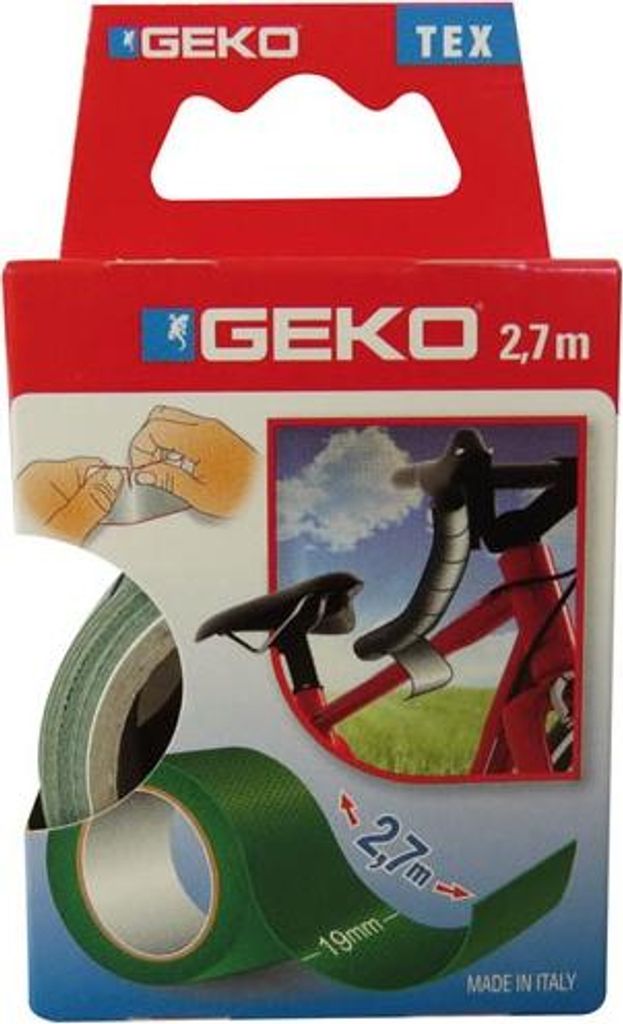 Gewebeklebeband, beschichtet, 19 mm x 2,7 m, grün – Geko