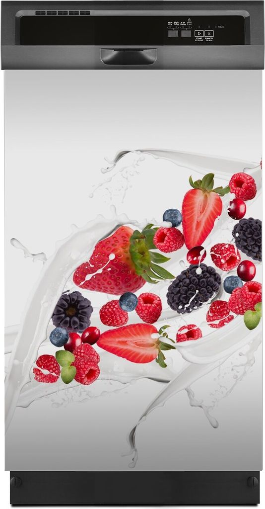 Aufkleber sticker 45x70 cm Dekorative folie Spülmaschine - Splash Früchte Spritz