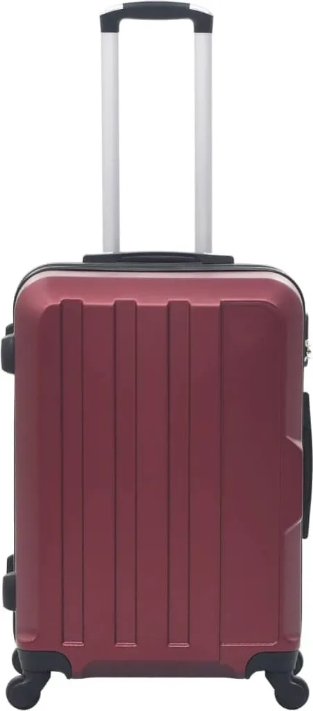 Trolleys Bordeaux ABS - Set de 3 valises incassables et multidirectionnelles - 3