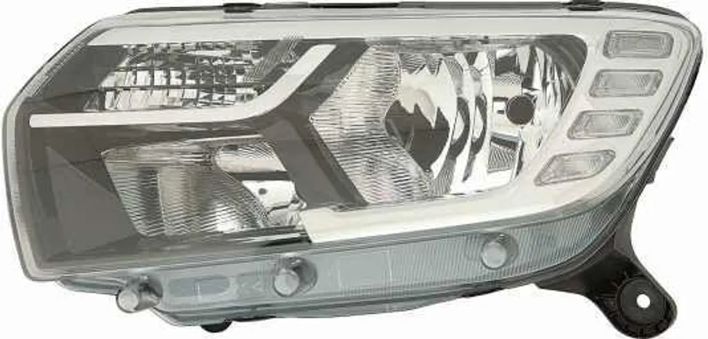 Optique de phare avant gauche pour Logan - Projecteur ABAKUS 553-1102L