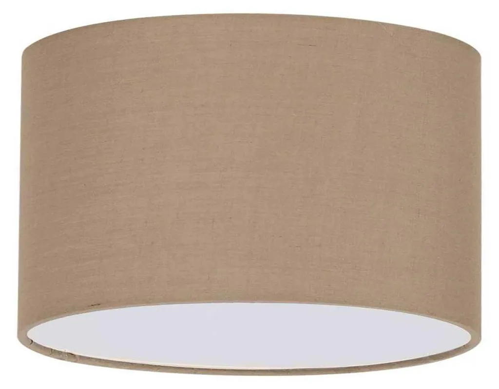 Abat-jour Ideal Lux Cilindro D30 304618 en Tissu Blanc Haute Qualité