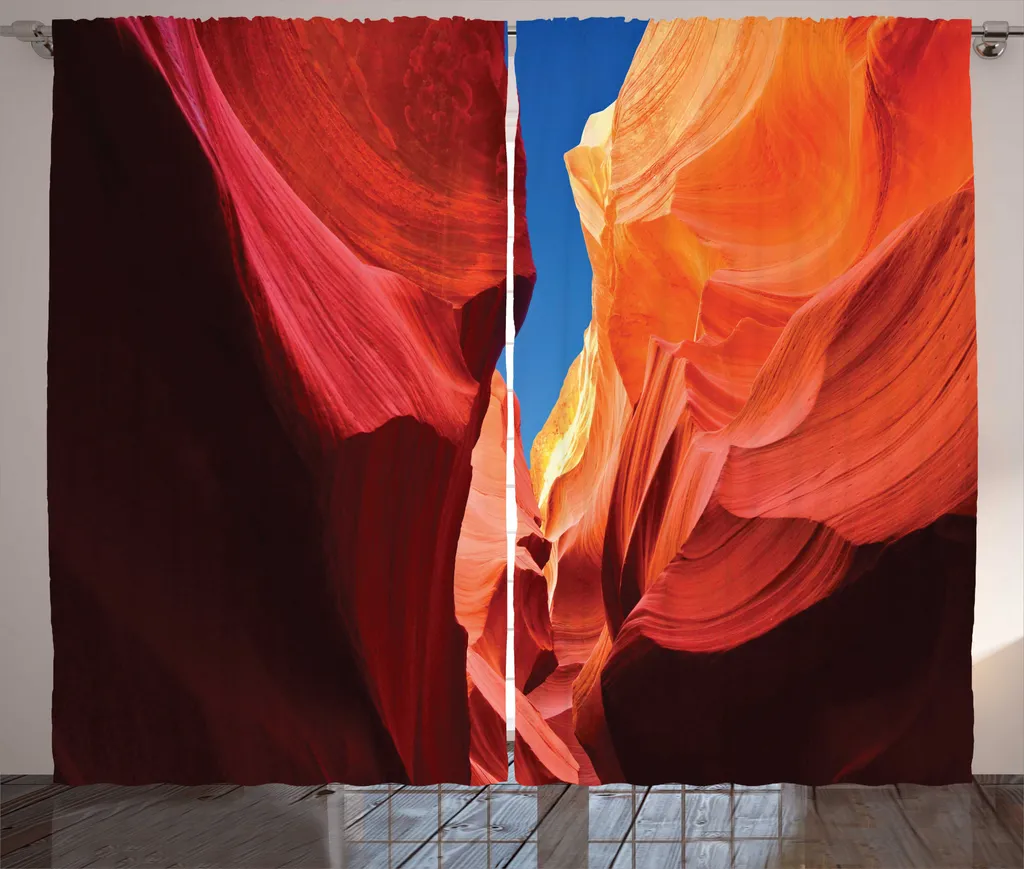 Rideau rustique ABAKUHAUS Arizona aux tons lumineux pískovce 280x225 cm