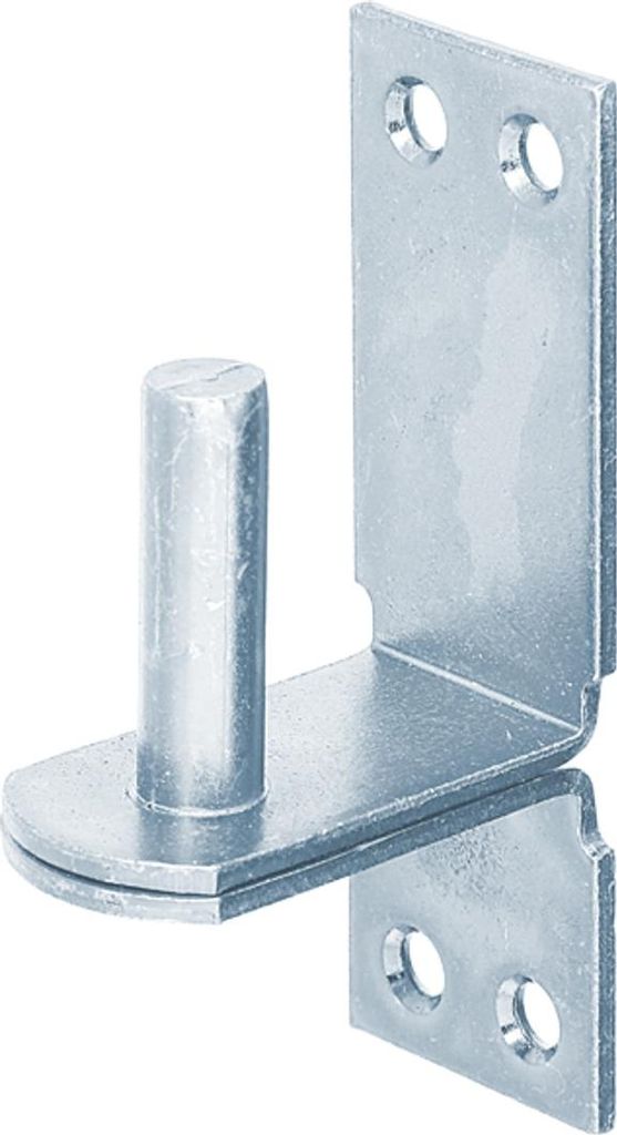 Gustav Alberts Kloben auf Platte Ø 16x28x113x40x45mm Stahl roh galvanisch gelb verzinkt DII-Haken - 311469