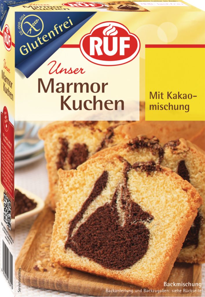 RUF Marmor Kuchen glutenfrei Backmischung