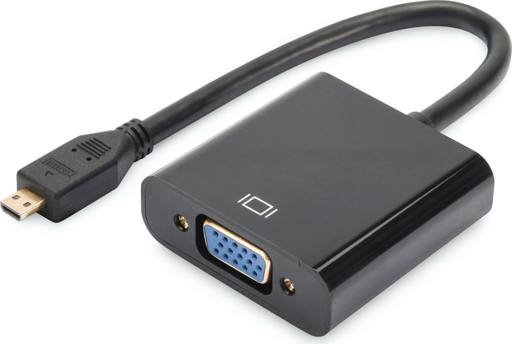 DIGITUS Micro-HDMI auf VGA Konverter schwarz