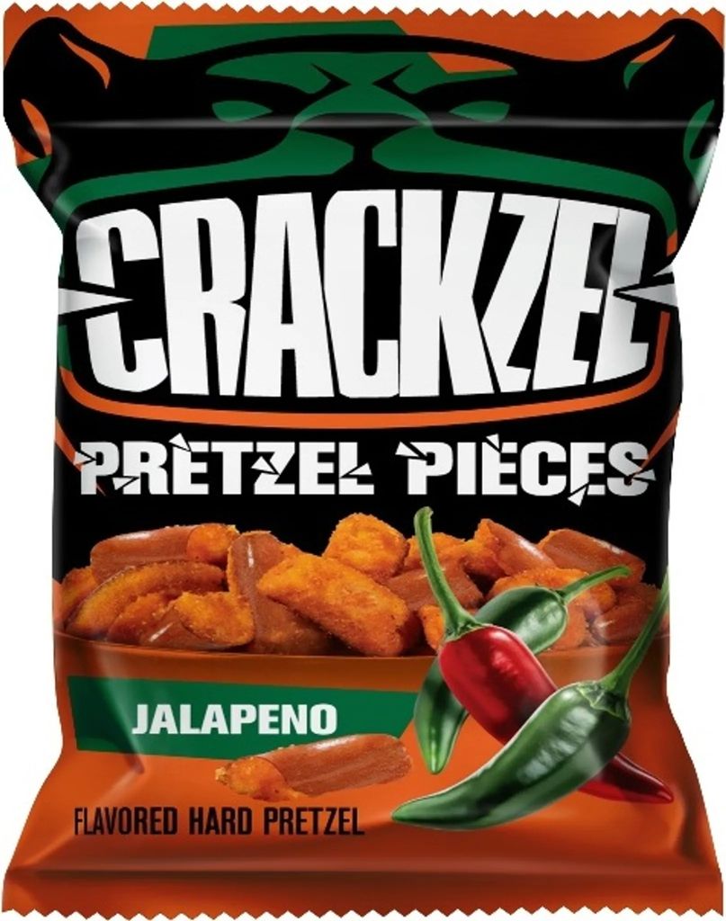 Crackzel Pretzel Pieces Jalapeno 85g Produktbild 