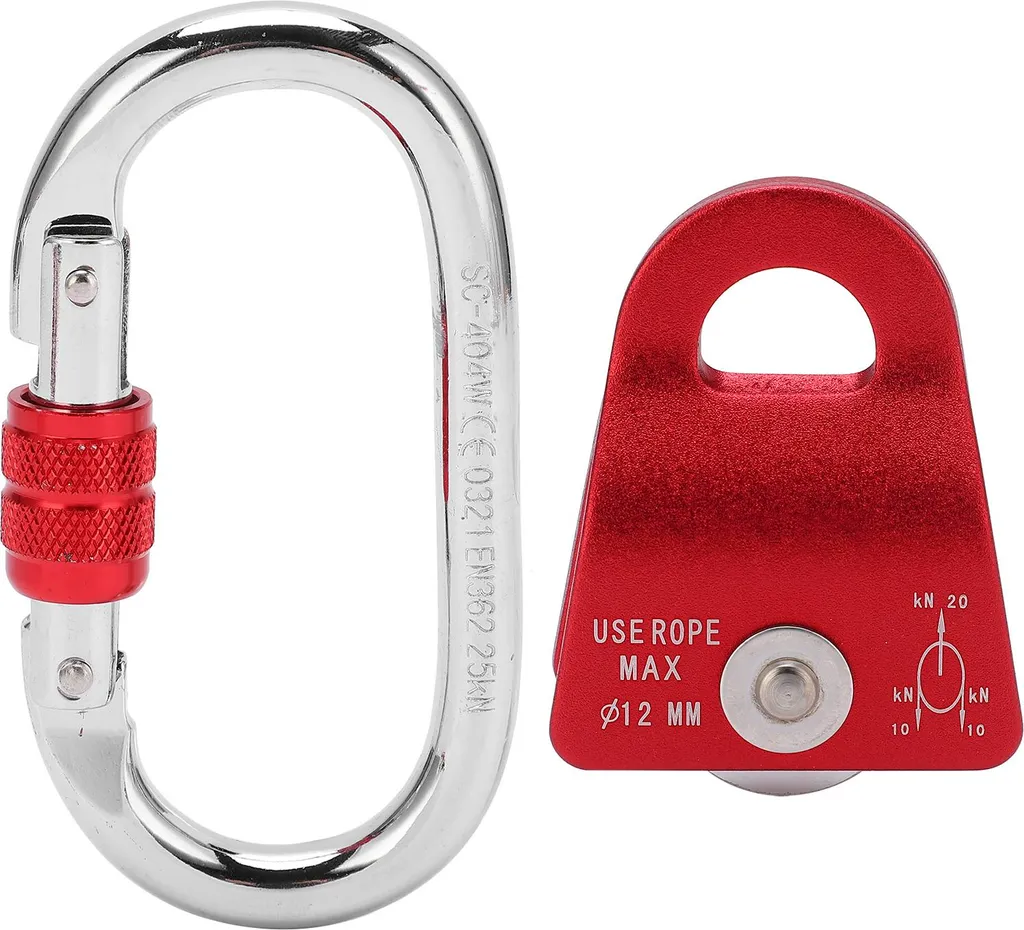 Poulie de balançoire latérale en alliage aluminium rouge haute résistance