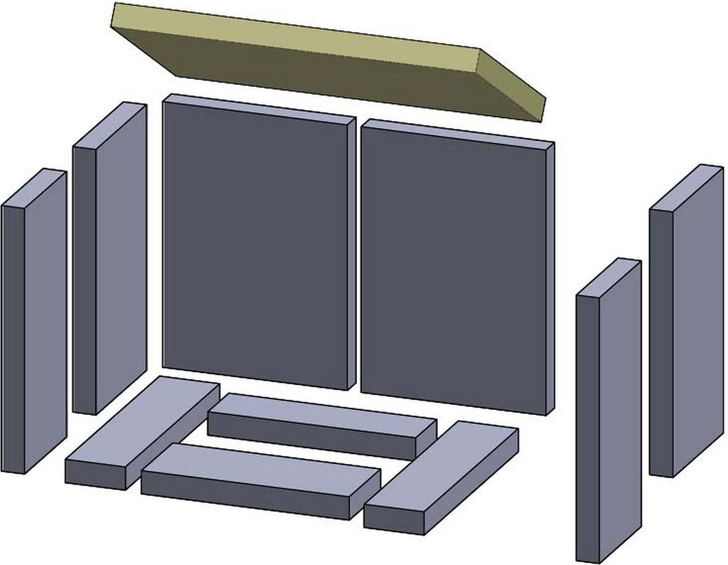 Heizgasumlenkplatte 395x220x25mm (Vermiculite) passend für Thorma**