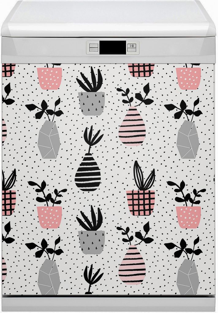 Magnetmatte Geschirrspüle Abwaschbar Küche Magnete Nachbildung 60x70 cm - Blumen in Vasen