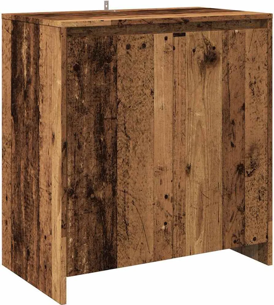 Buffet bas aspect bois brut vintage composé de 3 éléments modulables - 4