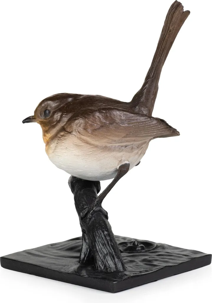 Figurine Oiseau Bronze Robuste : Décoration Durable et Indémodable - 8
