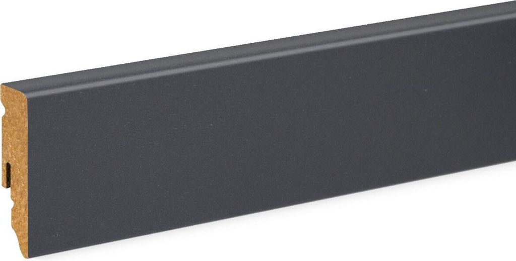 Neuhofer Fußleiste 240 cm x 58 x 15 mm dunkelgrau