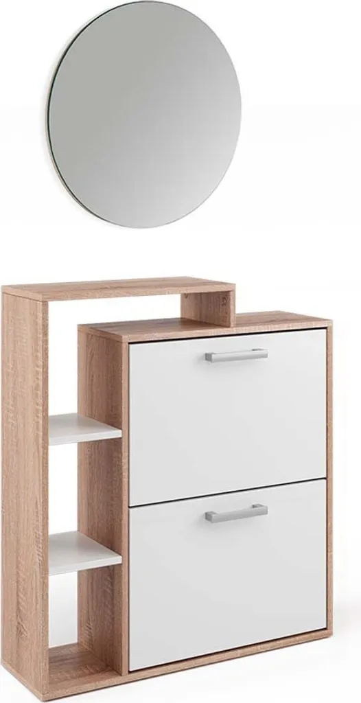 Vestiaire d'entrée Vicco Orlando Sonoma avec armoire à chaussures duo