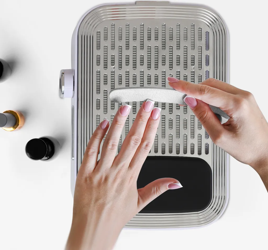 Collecteur de poussière d'ongles 80W blanc appareil manucure efficace