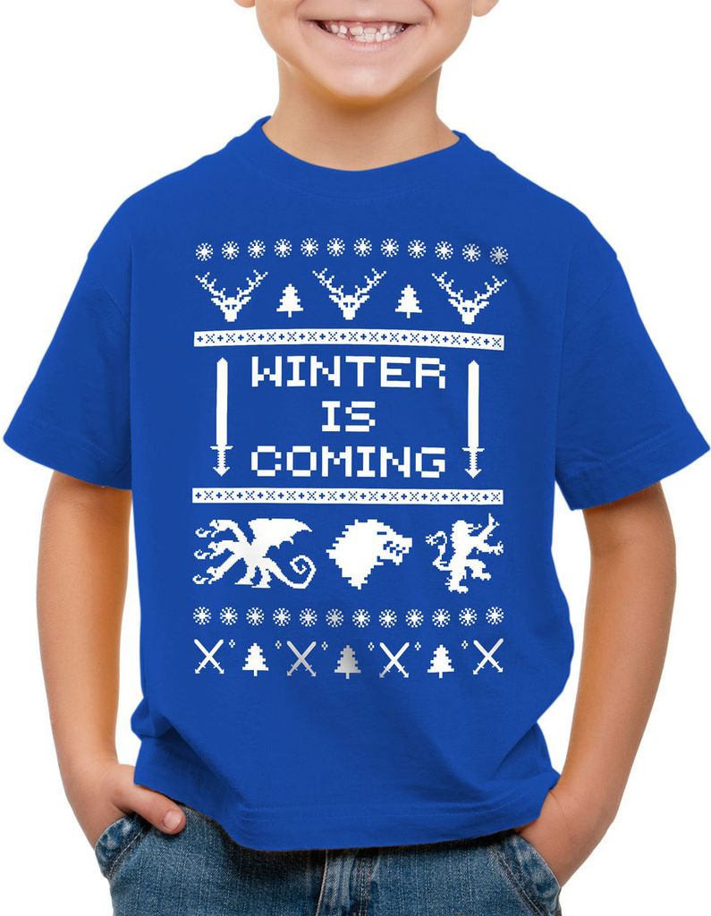 style3 8-Bit Winter is coming Kinder T-Shirt