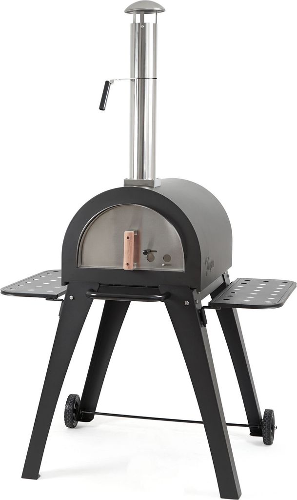 BBQ-Toro Pizzaofen "Havai" mit Schamottesteinen, Pizza Steinbackofen