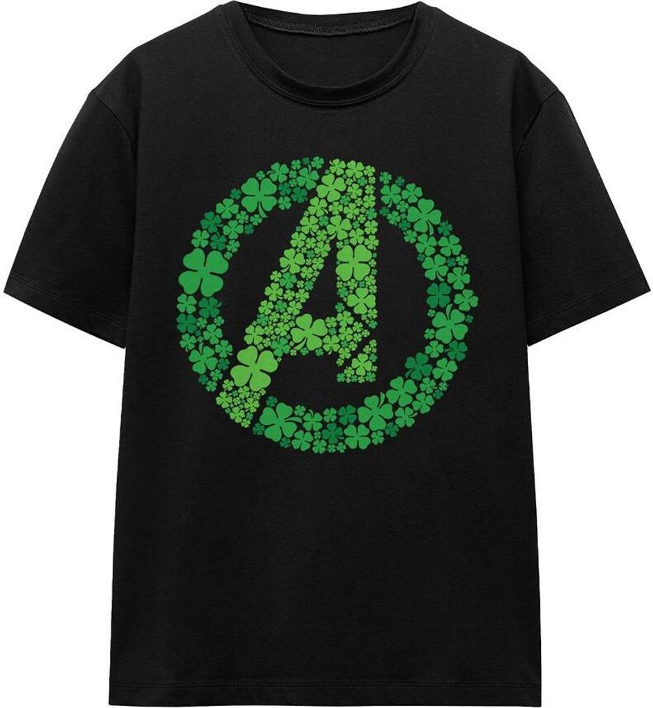 Avengers - T-Shirt für Herren/Damen Uni - St Patricks-Tag TV17275 (XL) (Schwarz)