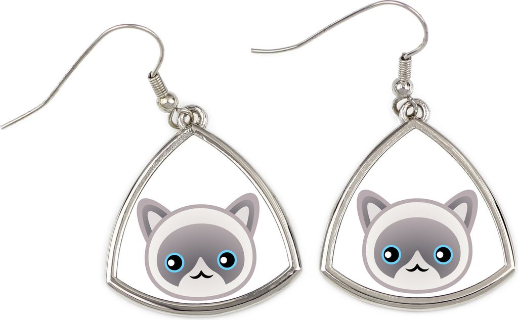 Ragdoll - elegante Metall-Ohrringe als Geschenk der Marke Art-Dog