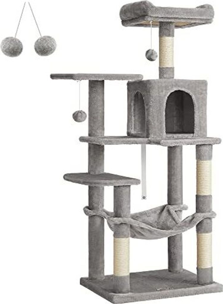 Artenat Albero per gatti Denny, 143 cm, grigio Immagine del prodotto 