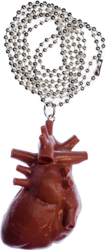 Herz Kette Halskette Miniblings 80cm Anatomie Medizin Organ Ärztin Mensch
