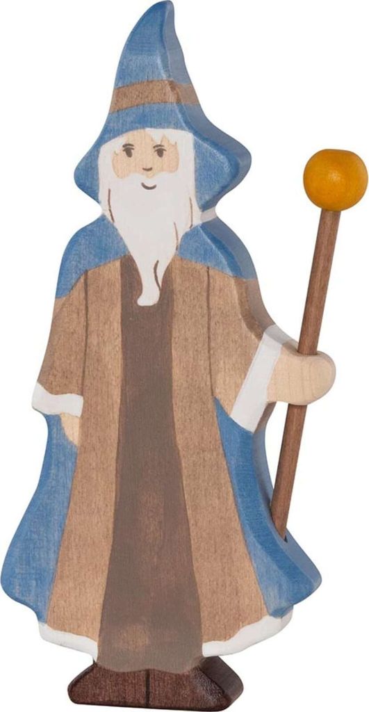 Mago in legno Holztiger, figura di gioco realizzata a mano Immagine del prodotto 