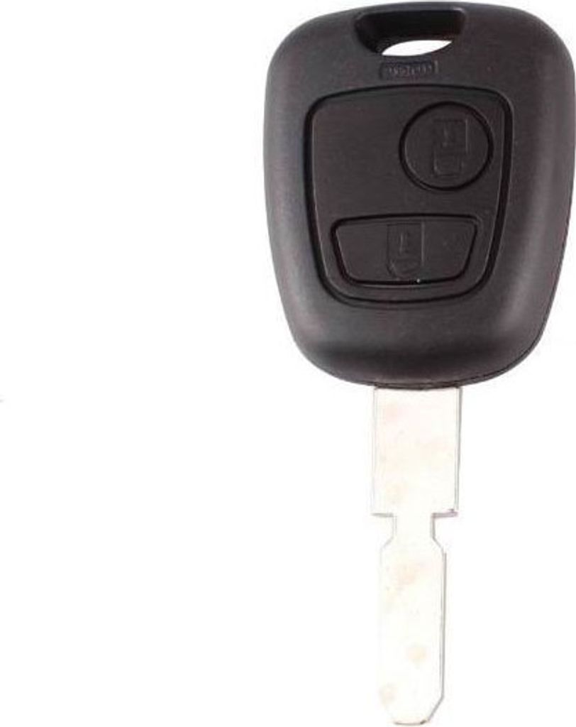 Schlüsselgehäuse mit Rohling 2 Tasten passend für Peugeot Produktbild 