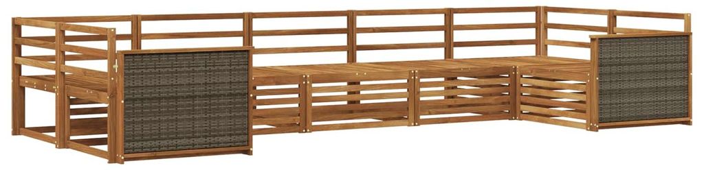 Outdoor-Sofagarnitur 7 pcs Natur