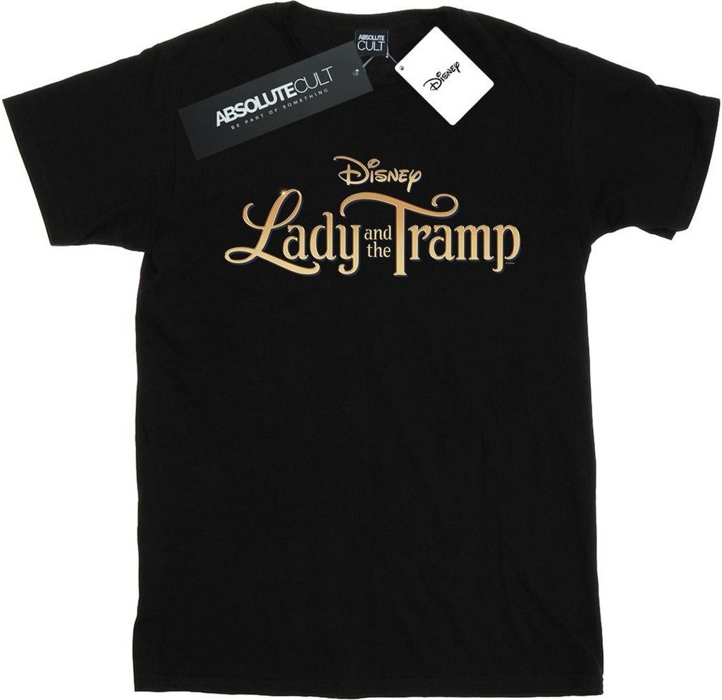 Disney - "Lady And The Tramp" T-Shirt für Damen BI17865 (M) (Schwarz)
