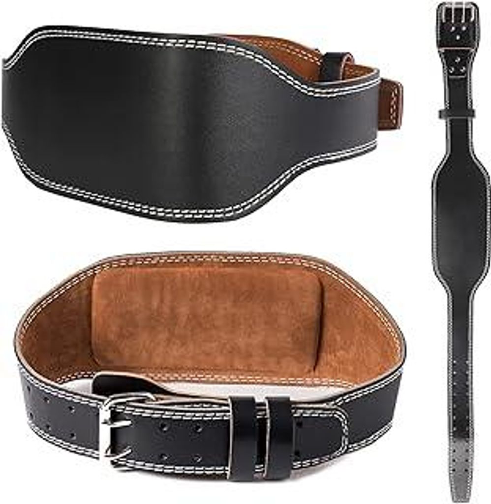 14cm Breit Gewichthebergürtel 120cm Längen Leder weightlifting gym belt Verstellbar Lendenwirbelunterstützung Trainingsgürtel belt
