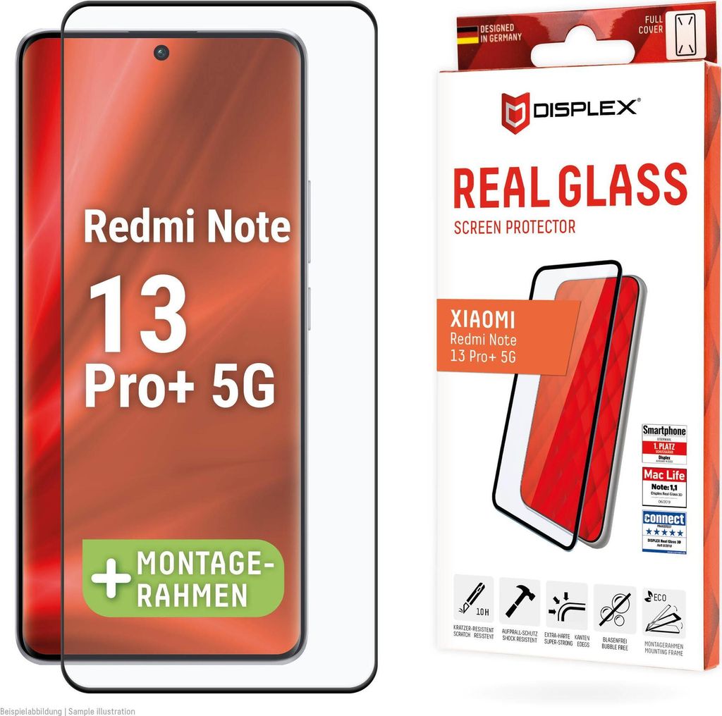 Pancéřové sklo Displex (10H) pro Xiaomi Redmi Note 13 Pro+ Obrázek produktu 1