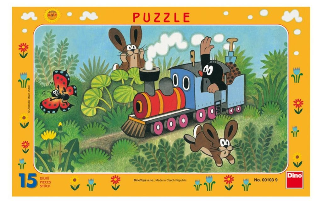 Tischpuzzle „Der Maulwurf und die Lokomotive“, 29,5 x 19 Produktbild 