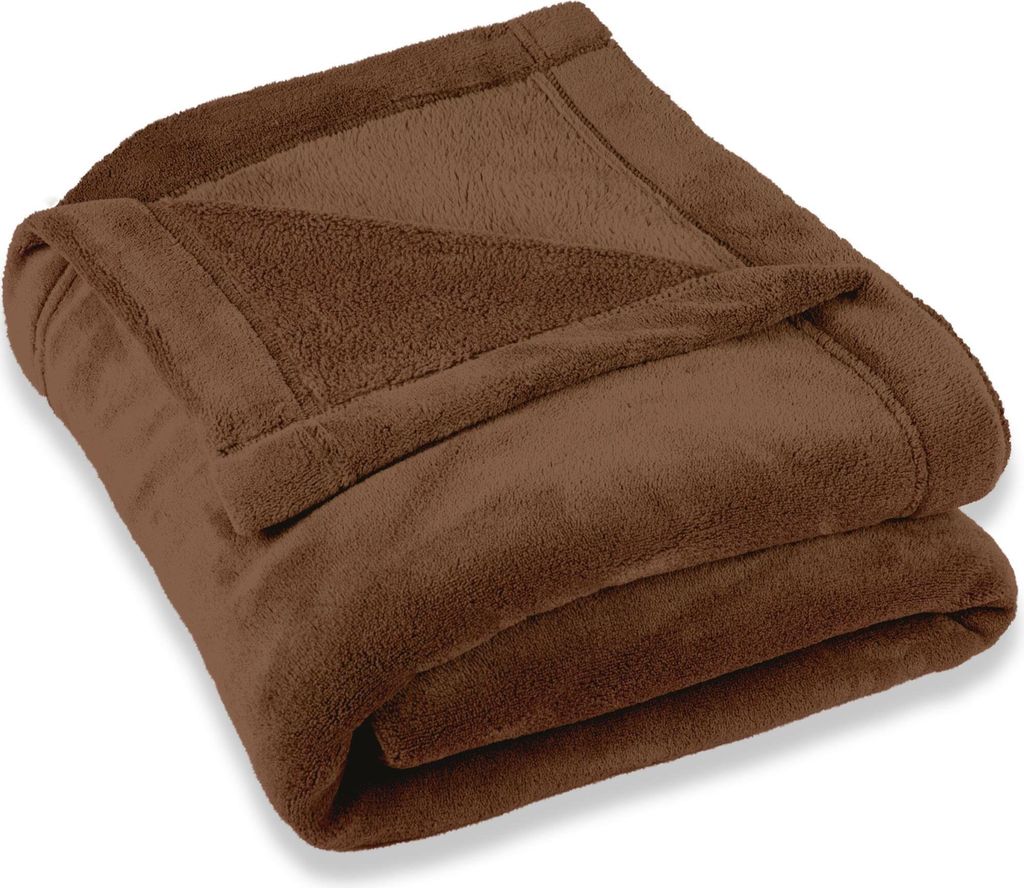 Montreal Kuscheldecke 150x200 braun Polyester 260 g/m²