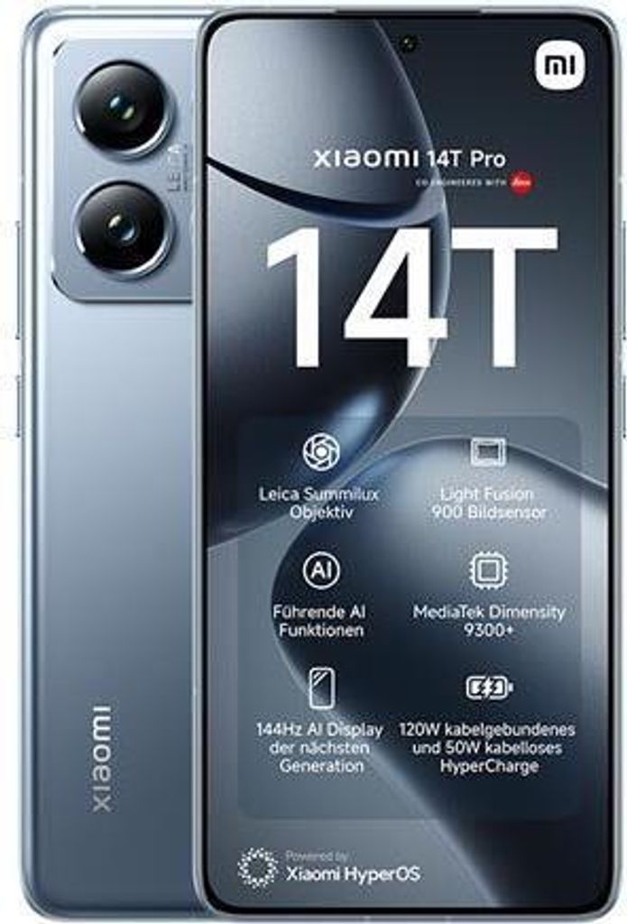 Xiaomi 14T Pro 512GB Titan Blue Produktbild 14