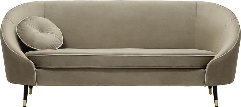 Dreisitzer-Sofa Kooper-Velluto 3-Contrast piping-brass