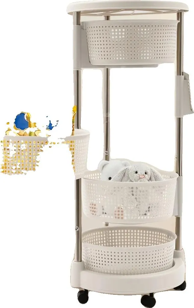 Chariot de Stockage 5 Niveaux en Acier Inox et PP Modèle Robust-X5