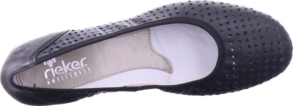 Rieker Pumps - Asphaltschwarz Glattleder Größe: 40 Normal Produktbild 30