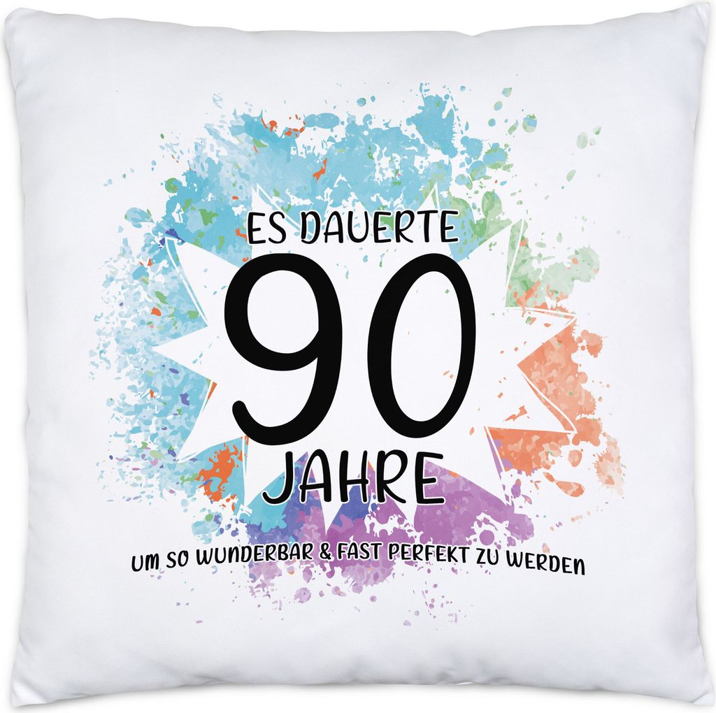 Es Dauerte 90 Jahre Um So Wunderbar Zu Werden Kissen Inkl. Füllung Geburtstagsgeschenk 90 Jahre Alt Humor