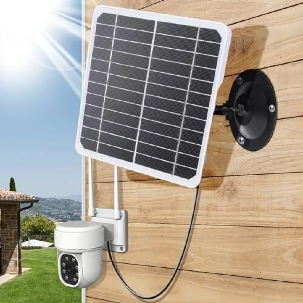 Caricatore Solare Professionale 20W per Telecamere IP68 - Output 5V USB