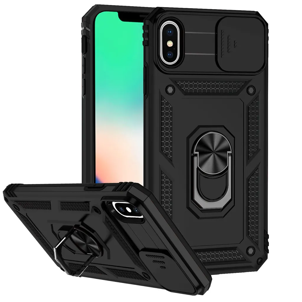 Custodia iPhone XS Max a Prova di Bimbo: Robusta con Anello e Slider